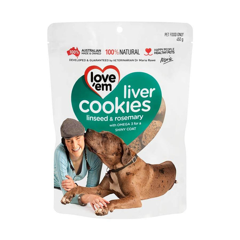 Love'em Liver Cookies Linseed & Rosemary