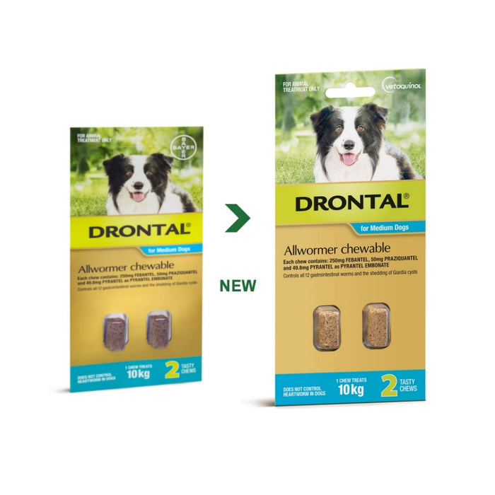 Drontal Allwormer Chews for Medium Dogs