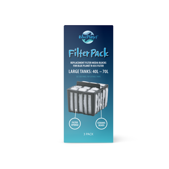 Blue Planet Filter Media - M - 3 Pack (40L-70L Tanks)