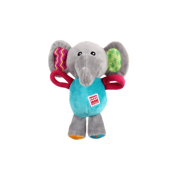 Gigwi Plush Friends Multi Colour Elephant Squeaker