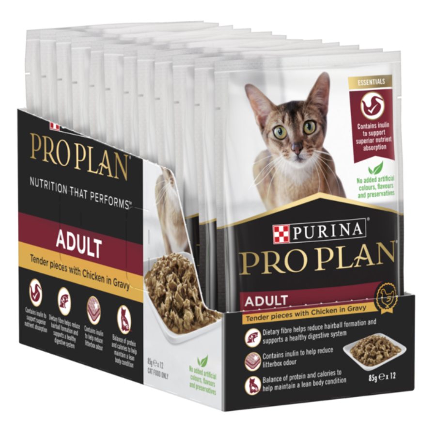 Pro Plan Adult Cat Chicken Pouch 85gx12 – Pet Supplies Empire