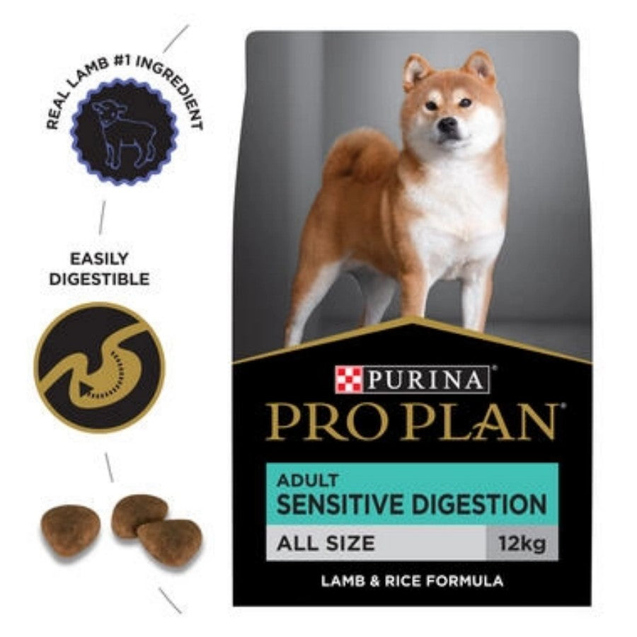 Pro Plan Adult Sensitive Digestion Lamb Dry Dog Food 12kg-3