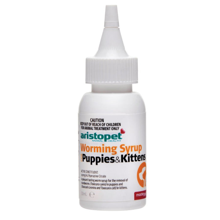 Aristopet Worming Syrup Puppy Kitten 50ml