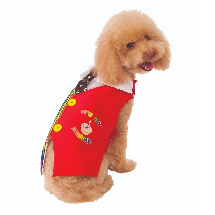 Barkday Vest Pet Costume