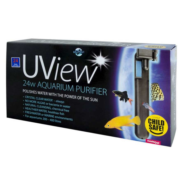 Blue Planet Uview Aquarium Purifier 24W (comes in AA Green Killing Machine Packaging)