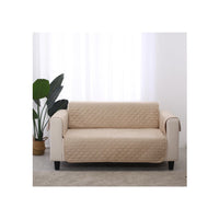 Charlies Cosy Quilted Sofa Protector Cover for Oversized Sofa Oat