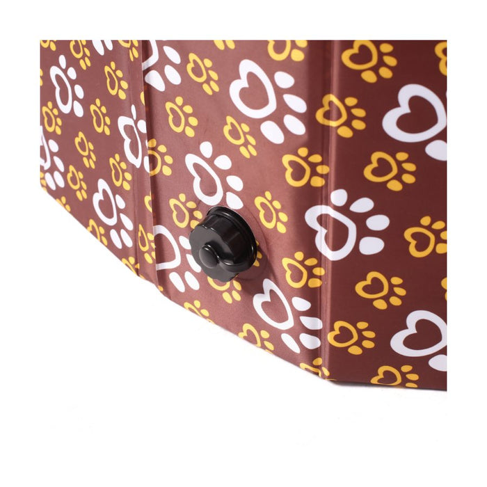 Charlies Summer Pawtton Print Round Pet Summer Pool