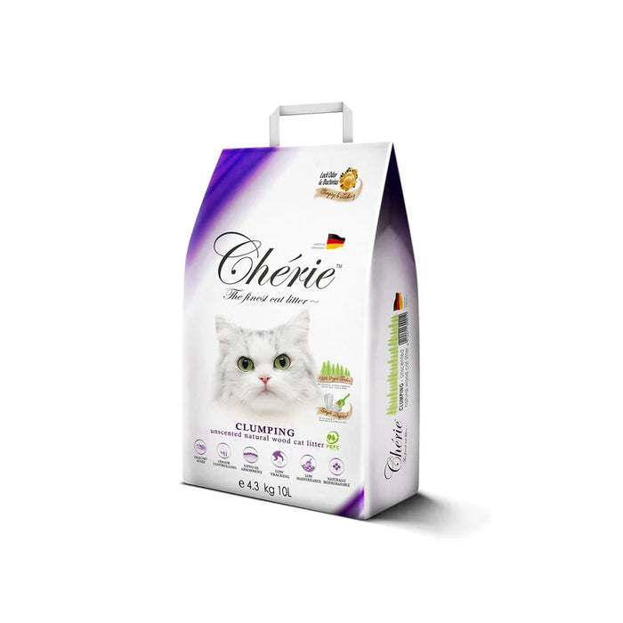 Cherle Clumping Wood Cat Litter 10L