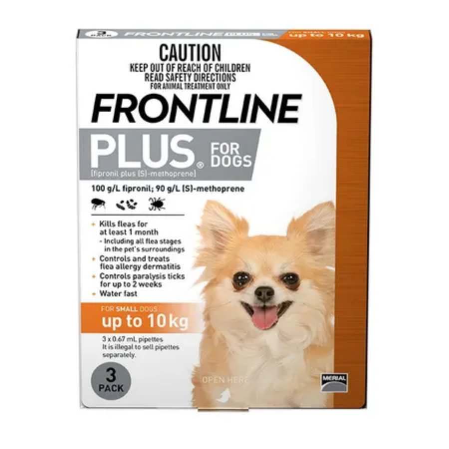 Frontline Plus Dog Small Orange Pet Supplies Empire