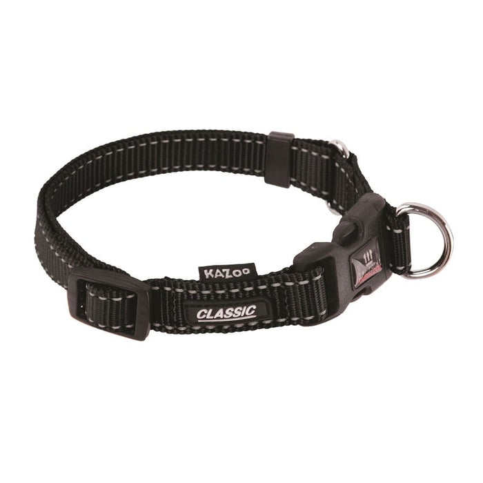 Kazoo Classic Adjustable Nylon Collar Black