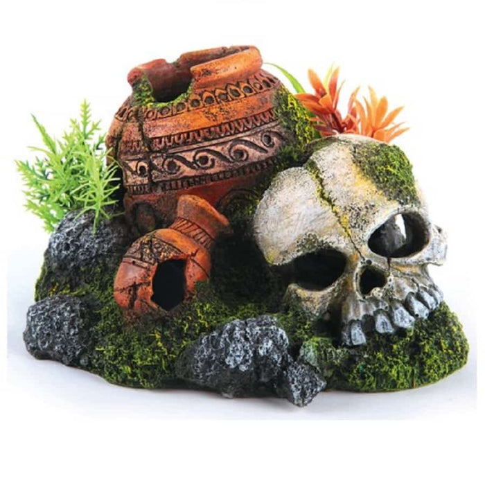 Kazoo Skull With Plants and Air