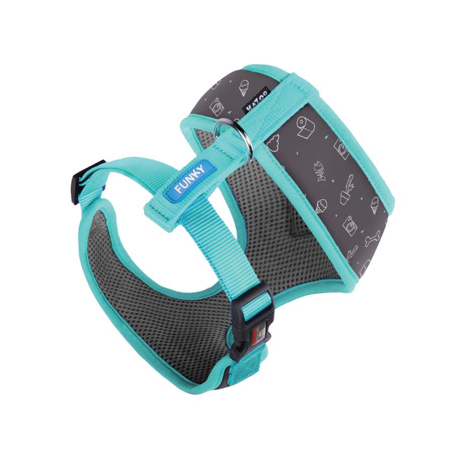 Funky shop dog harness