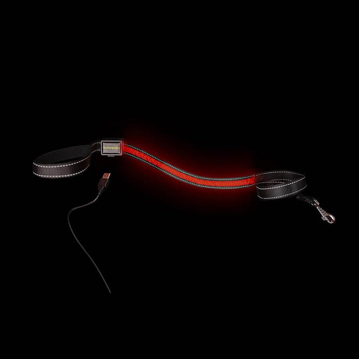Loomo Moonshine LED Dog Lead Red