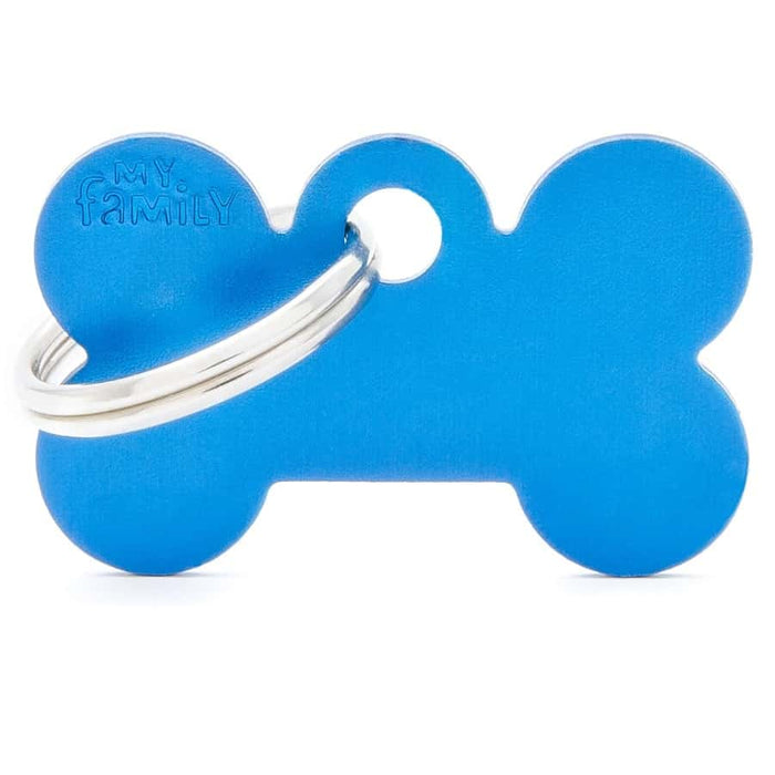 My Family ID Tags Basic Bone Blue