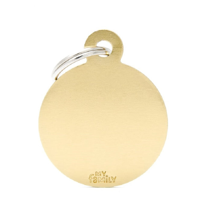 My Family ID Tags Basic Circle Gold