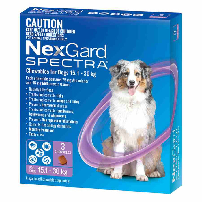 Nexgard Spectra Purple Large 15.1-30kg