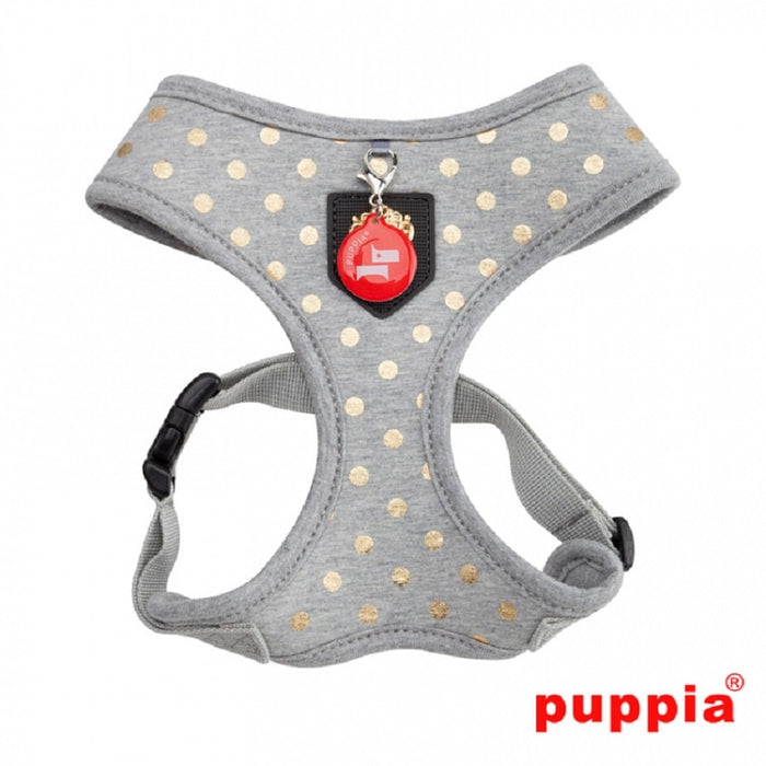 Puppia Modern Dotty Harness Melange Grey