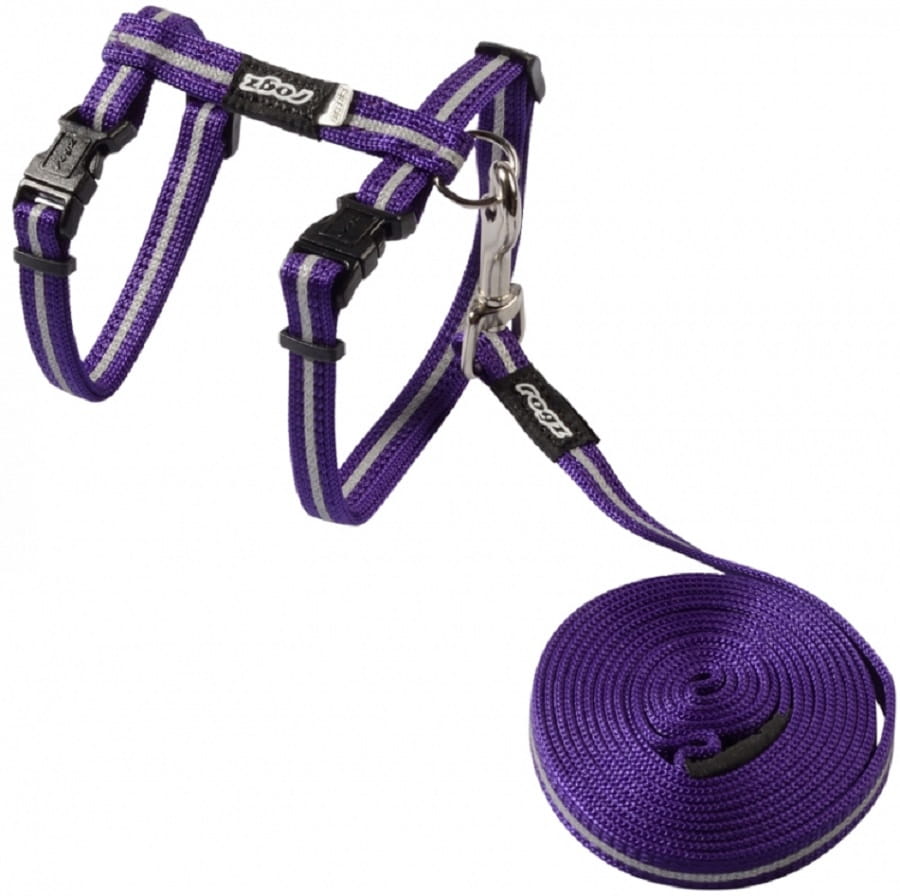 Rogz Alleycat Harness Lead Purple – Pet Supplies Empire