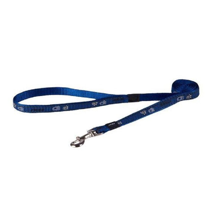 Rogz Fancy Lead Navy Paws