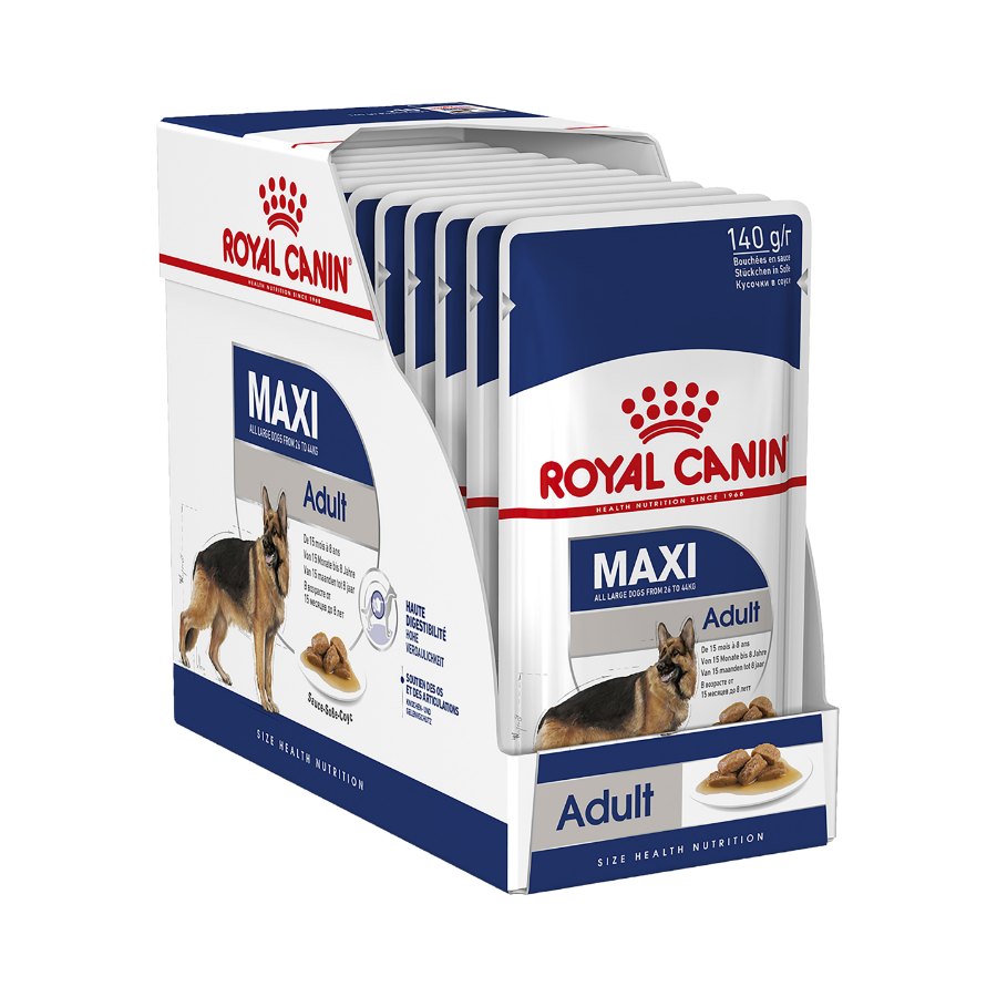 Royal Canin Maxi Adult Wet Dog Food 10 X 140g