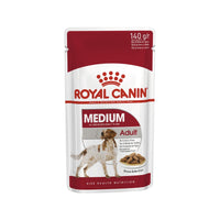 Royal Canin Medium Adult Wet Dry Dog Food 10 X 140g