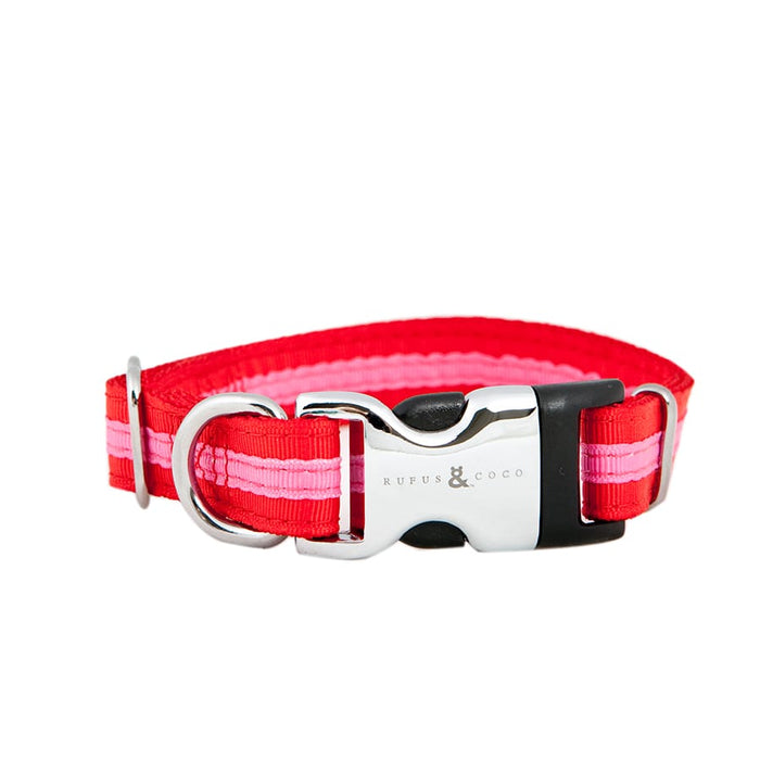 Rufus And Coco Bronte Dog Collar Red