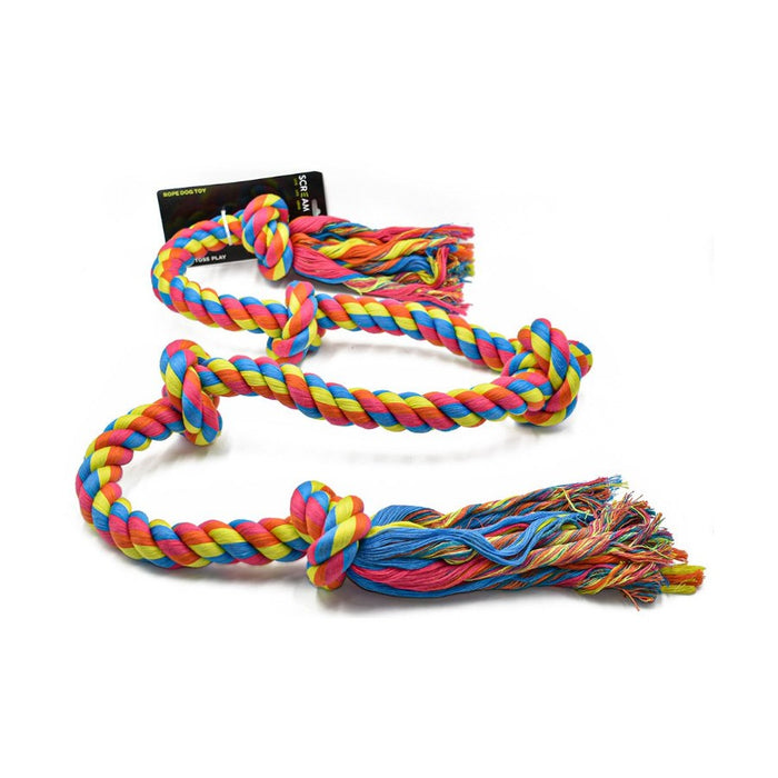Scream 5 Knot Super Rope Dog Toy