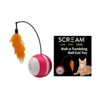 Scream Roll O Tumbling Ball Cat Toy Loud