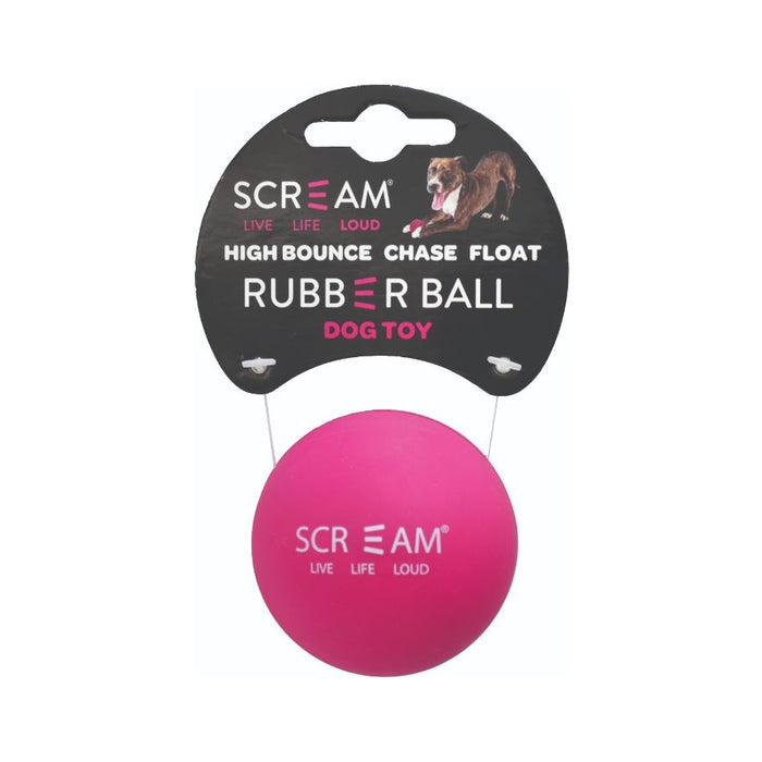 Scream Rubber Ball Dog Toy Loud 6cm