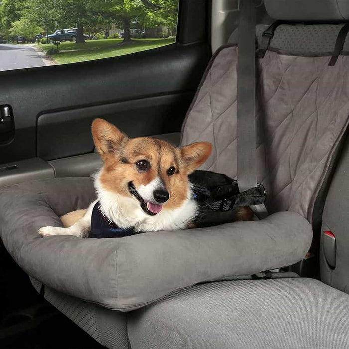 Solvit Petsafe Car Cuddler Dog Bed Small Grey