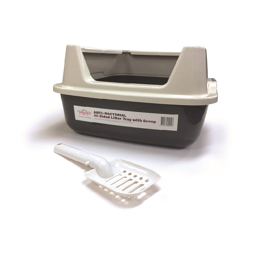 Trouble and Trix Litter Tray High Side with Scoop – Pet Supplies