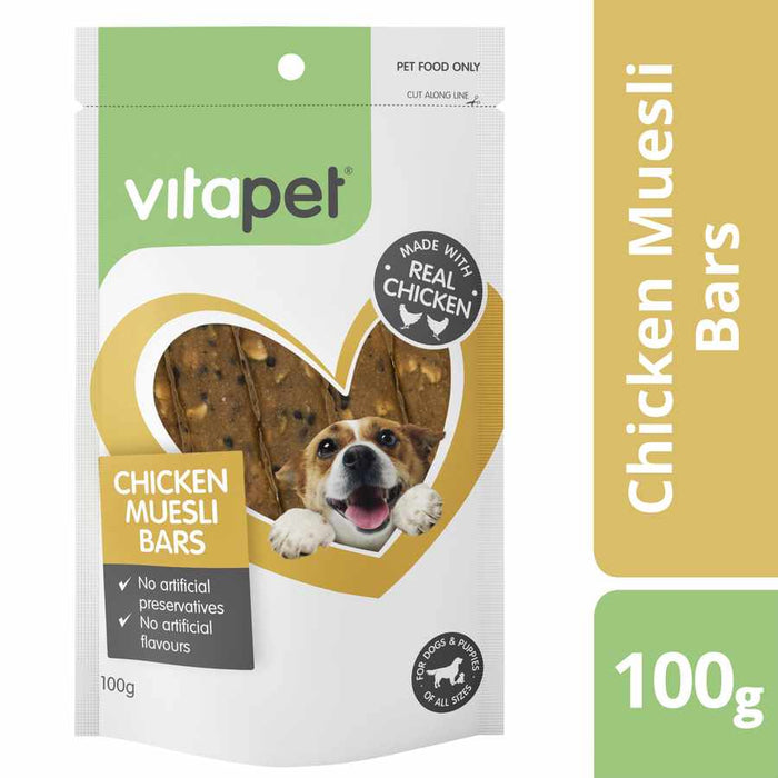 Vitapet Chicken Muesli Bar 100g