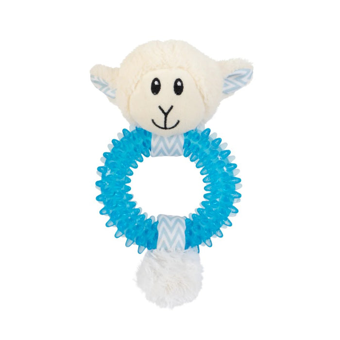 Yours Droolly Puppy Teething Animal Ring Dog Toy
