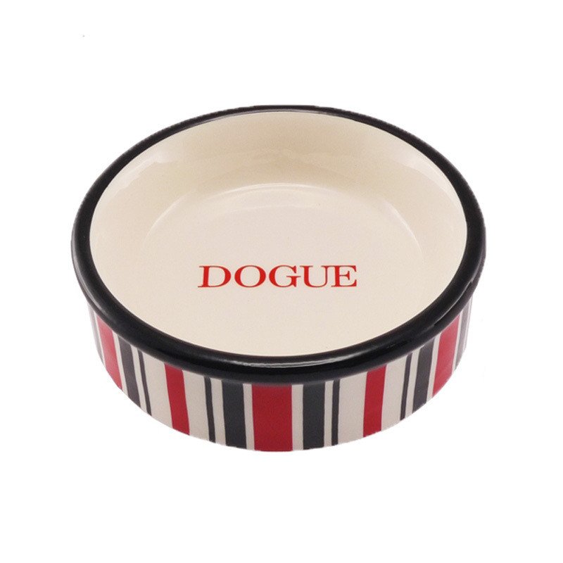 Dogue Candy Stripe Bowl Red Black
