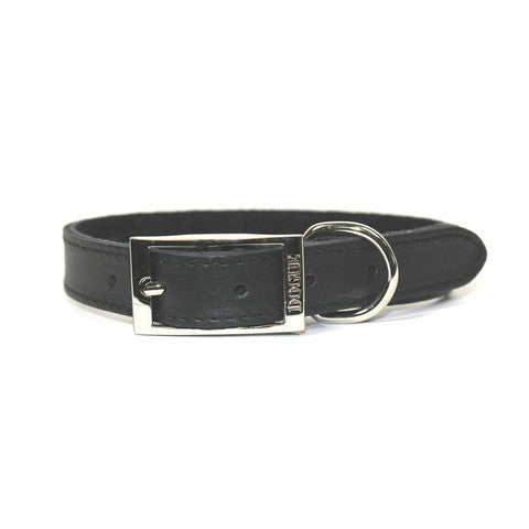 Dogue Plain Jane Leather Dog Collar Black