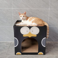 ZODIAC Penguin Cat Scratcher Cube