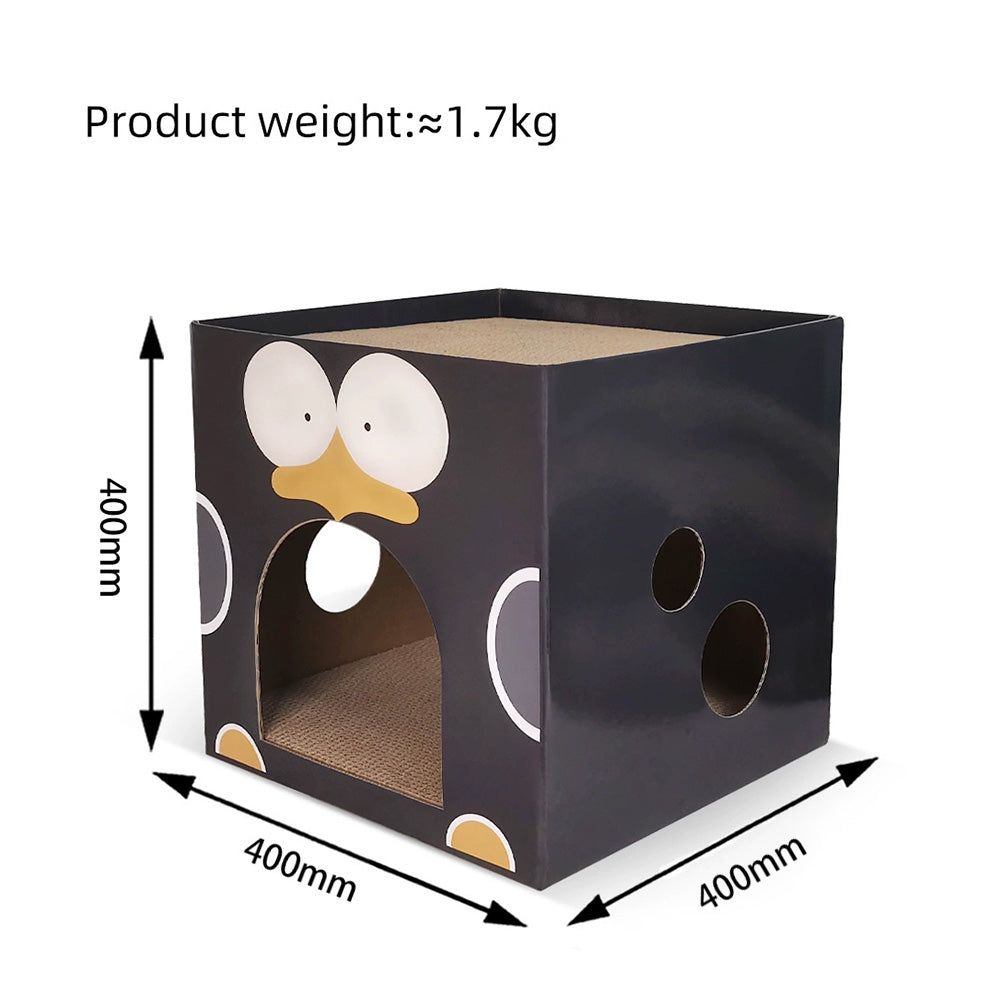 ZODIAC Penguin Cat Scratcher Cube