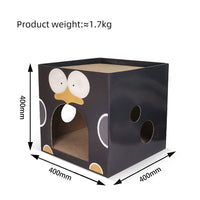 ZODIAC Penguin Cat Scratcher Cube