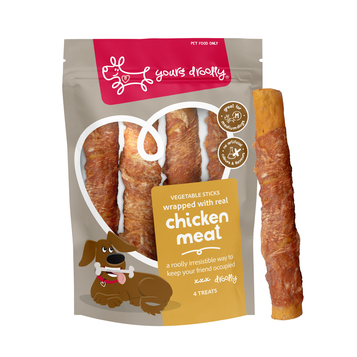 Yours Droolly Chicken Wrap Sticks