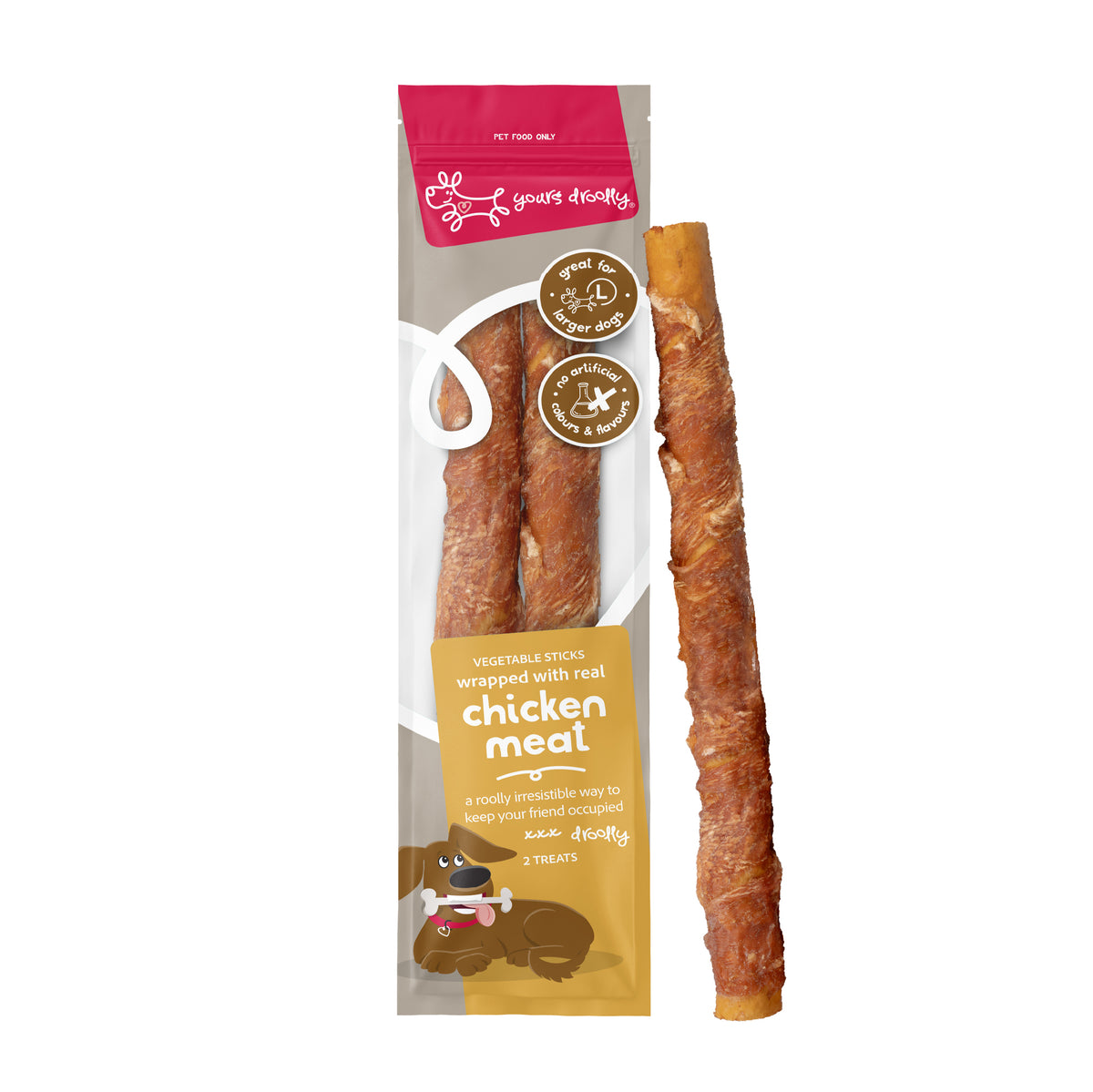 Yours Droolly Chicken Wrap Sticks