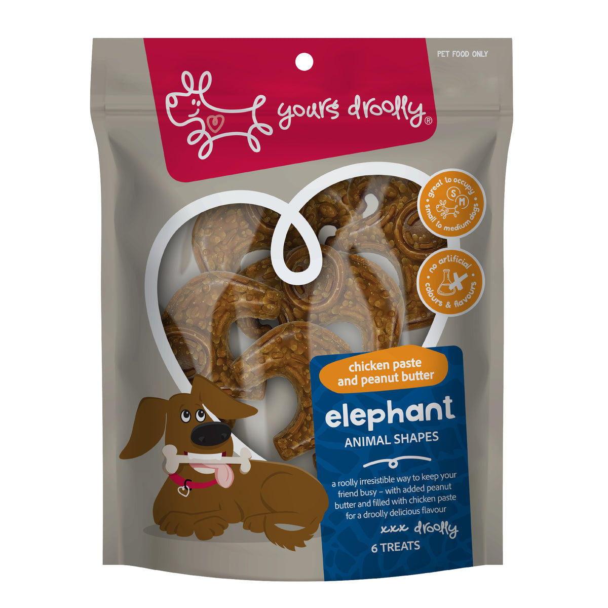 Yours Droolly Chicken Paste Filled Elephant Shapes