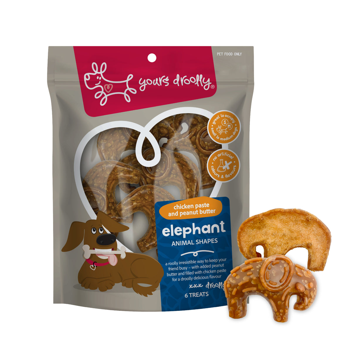 Yours Droolly Chicken Paste Filled Elephant Shapes