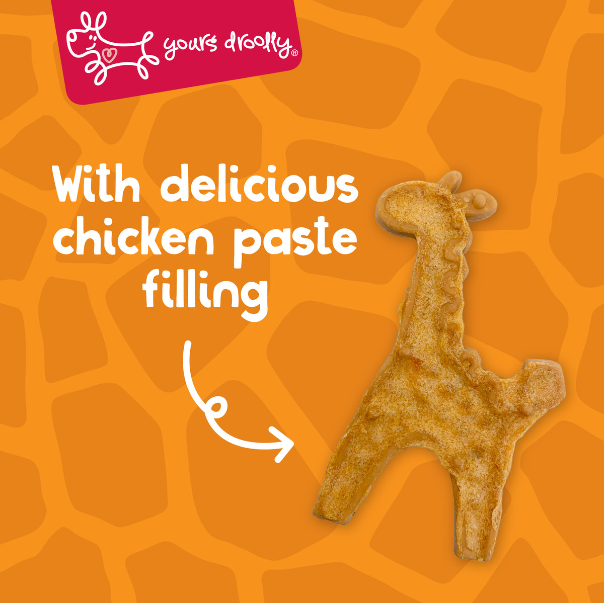 Yours Droolly Chicken Paste Filled Giraffe Shapes