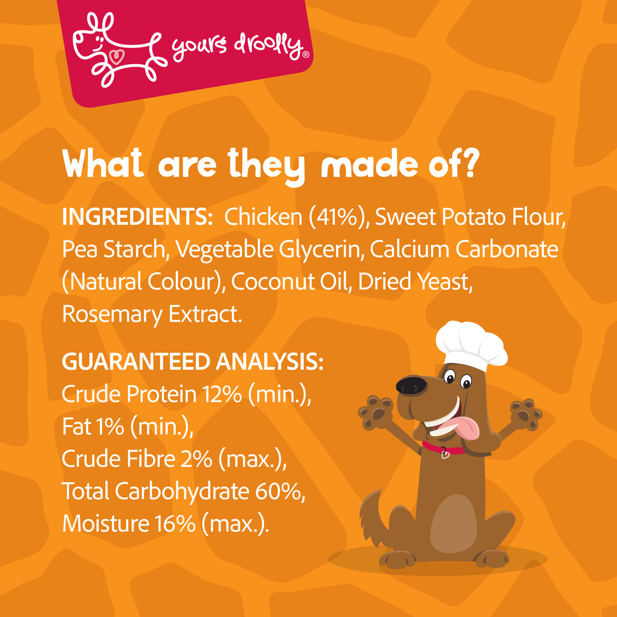 Yours Droolly Chicken Paste Filled Giraffe Shapes