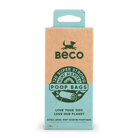 Beco Poop Bags for Dogs - Mint Scented 120 pack