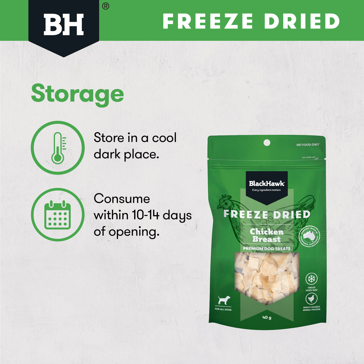 Black Hawk Freeze Dried Chicken Breast 40g