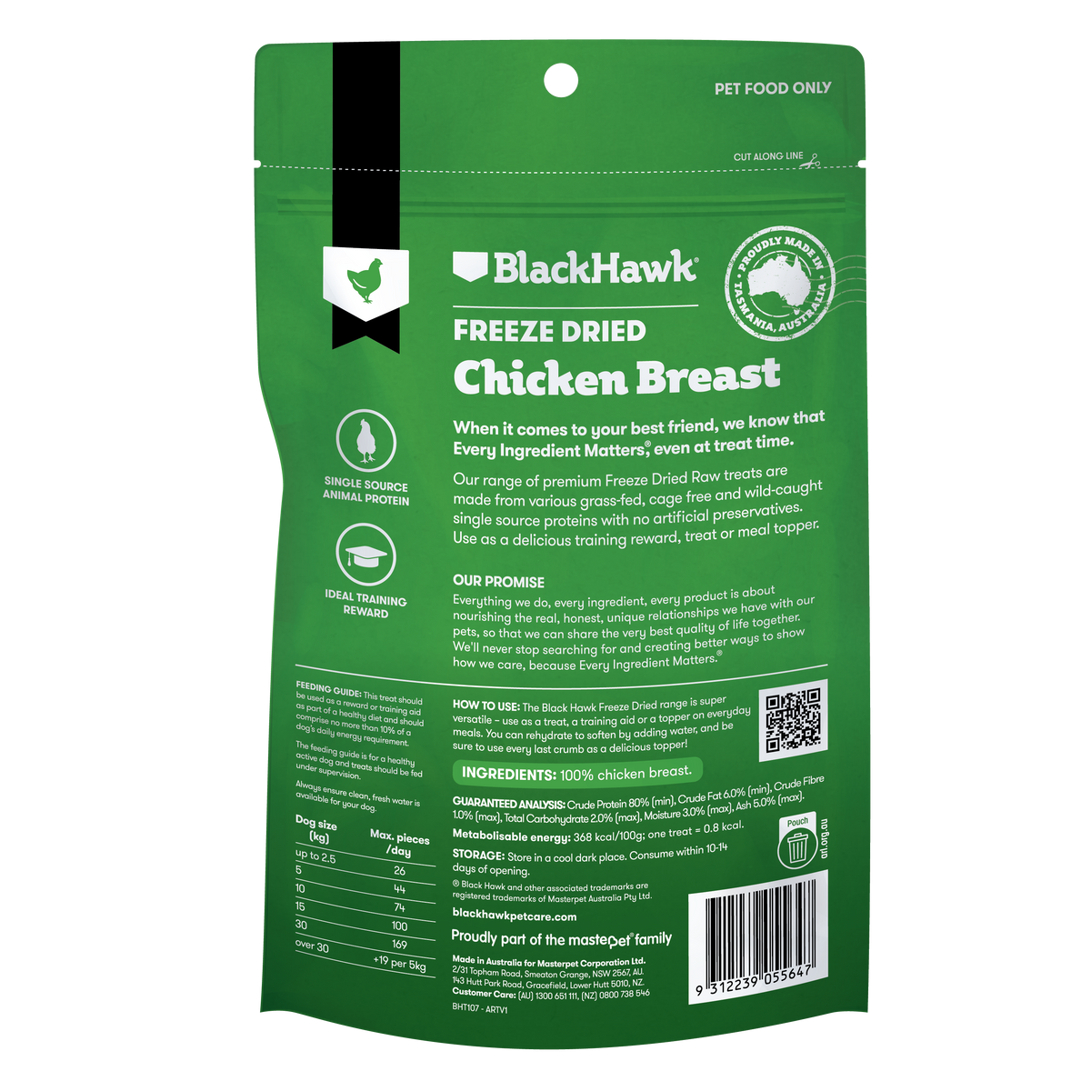Black Hawk Freeze Dried Chicken Breast 40g