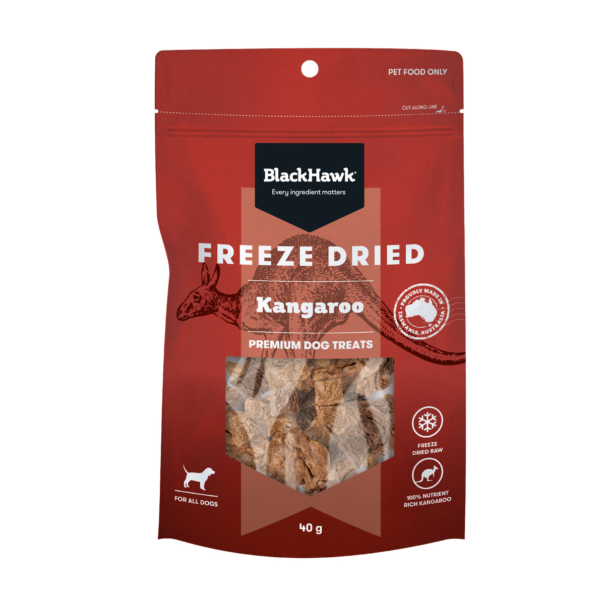 Black Hawk Freeze Dried Kangaroo 40g