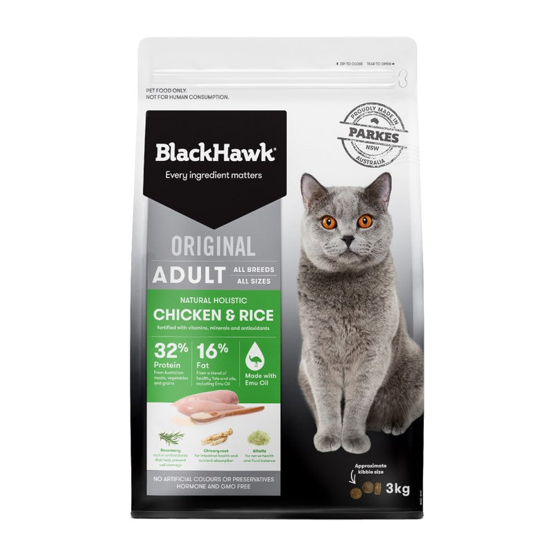 Black Hawk Cat Food Feline Chicken Rice-3