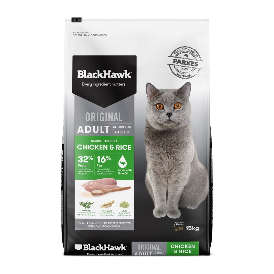 Black Hawk Cat Food Feline Chicken Rice-5
